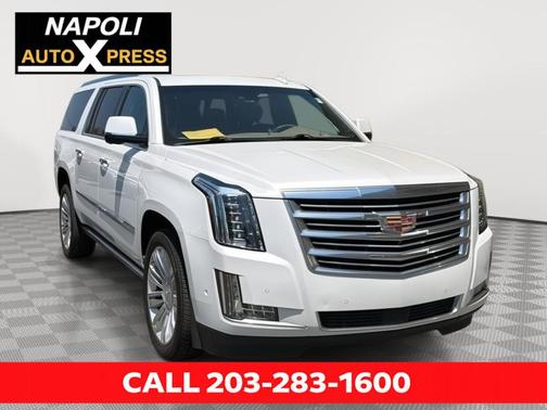Crystal White Tri-Coat 2020 Cadillac Escalade ESV Platinum