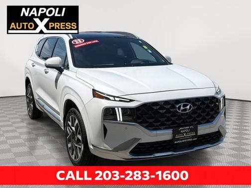 Serenity White Pearl 2023 Hyundai SANTA FE Calligraphy