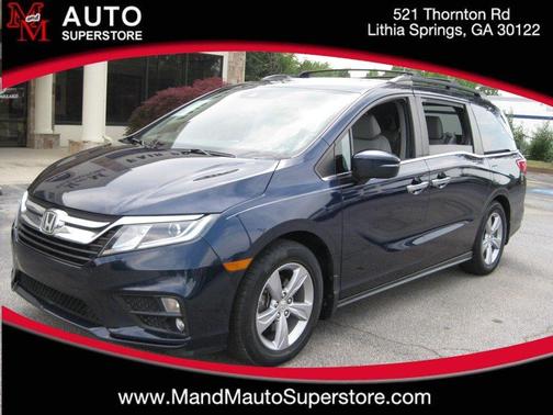 Blue 2018 Honda Odyssey EX-L