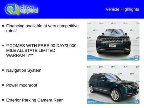 2016 Land Rover Range Rover 3.0L Supercharged HSE