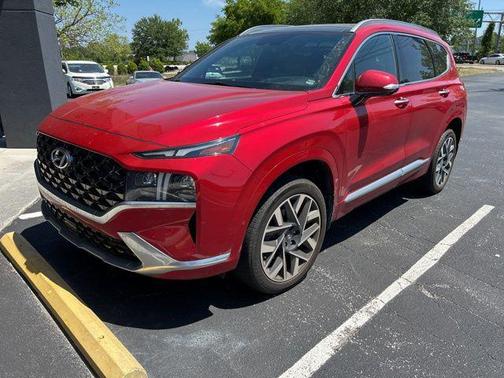 Calypso Red 2021 Hyundai SANTA FE Calligraphy