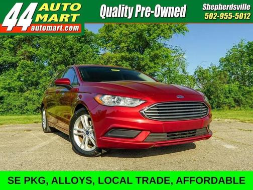Red 2018 Ford Fusion SE