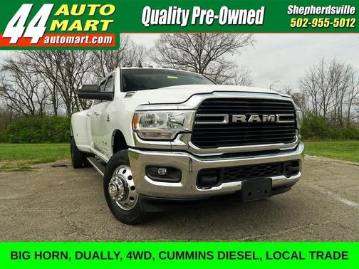 Bright White Clearcoat 2019 RAM 3500 Big Horn Crew Cab 4x4 8' Box