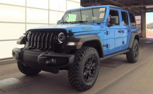 Hydro Blue Pearlcoat 2022 Jeep Wrangler Willys