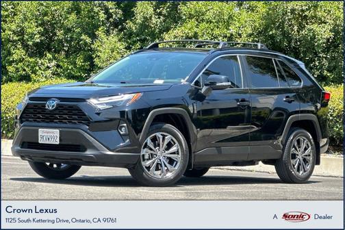 Midnight Black Metallic 2024 Toyota RAV4 Hybrid XLE Premium