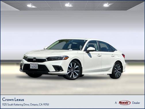 Platinum White Pearl 2024 Honda Civic EX