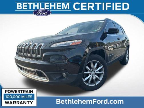 Diamond Black Crystal Pearlcoat 2018 Jeep Cherokee Limited