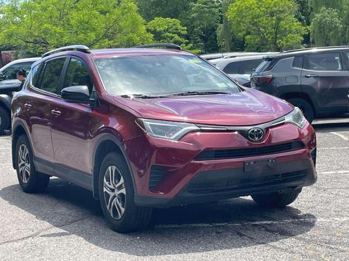 Red 2018 Toyota RAV4 LE