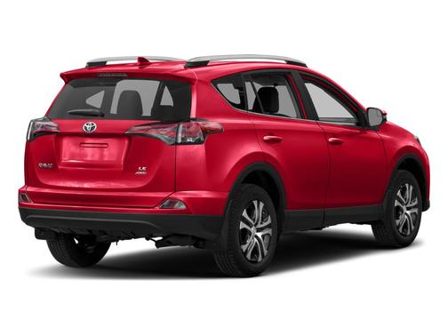 Red 2018 Toyota RAV4 LE