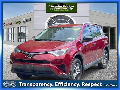 Red 2018 Toyota RAV4 LE
