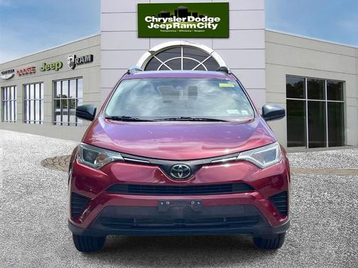 Red 2018 Toyota RAV4 LE