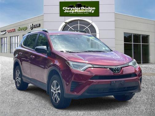 Red 2018 Toyota RAV4 LE