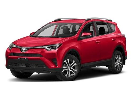 Red 2018 Toyota RAV4 LE