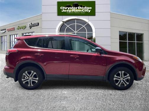 Red 2018 Toyota RAV4 LE
