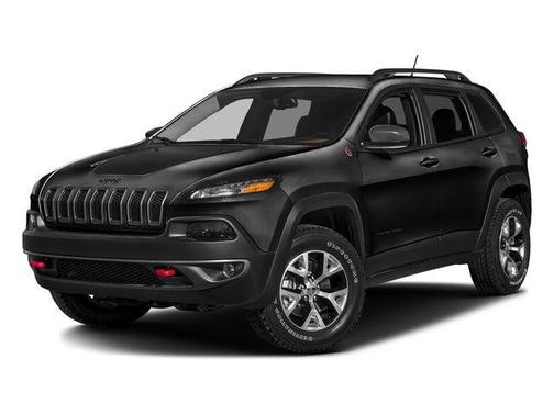 Brilliant Black Crystal Pearlcoat 2016 Jeep Cherokee Trailhawk
