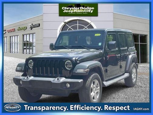 Black Clearcoat 2022 Jeep Wrangler Unlimited Sport S