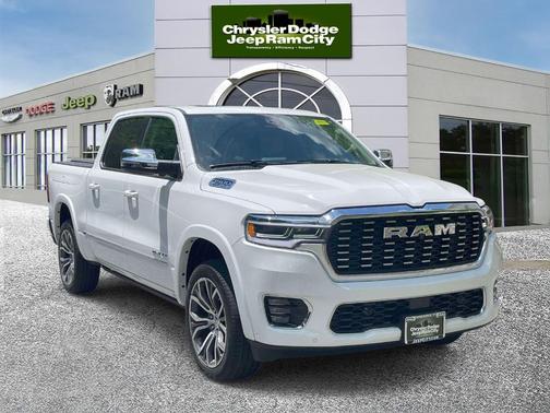 Bright White Clearcoat 2025 RAM 1500 Tungsten