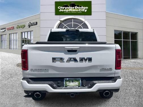 Bright White Clearcoat 2025 RAM 1500 Tungsten