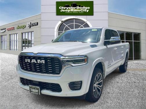 Bright White Clearcoat 2025 RAM 1500 Tungsten