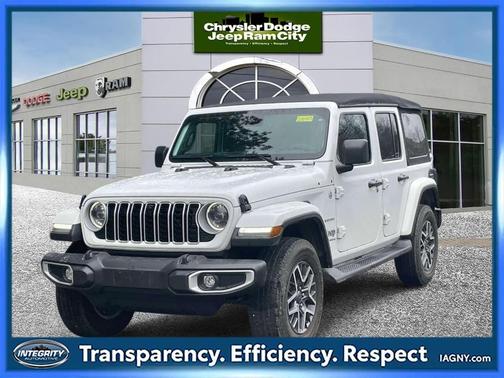 Bright White Clearcoat 2024 Jeep Wrangler Sahara SUV