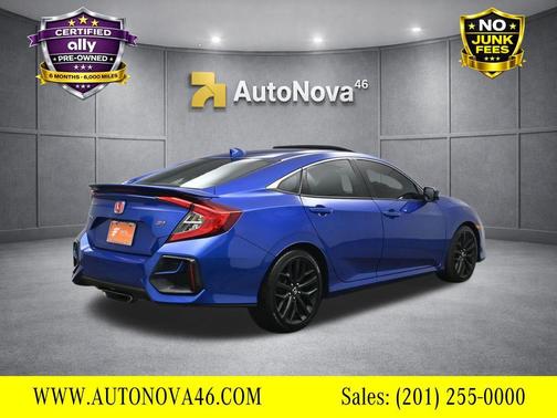 Aegean Blue Metallic 2020 Honda Civic Si Base