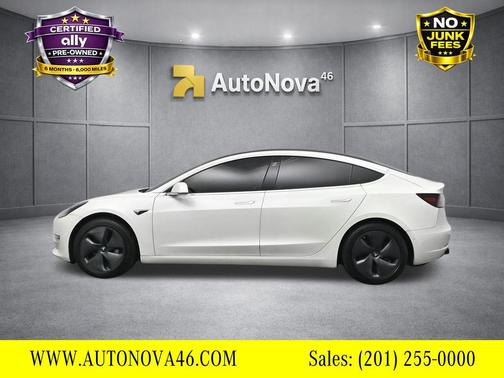 Pearl White Multi-Coat 2019 Tesla Model 3 Long Range