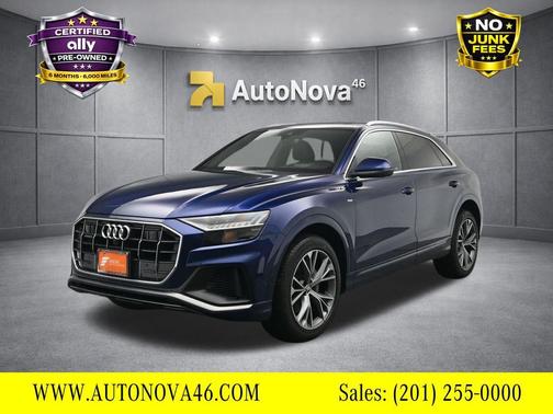 Blue Metallic 2020 Audi Q8 55 Prestige