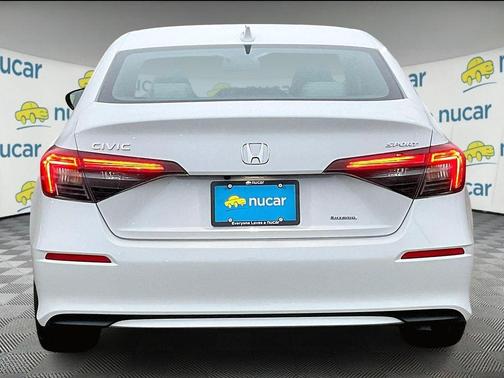White 2025 Honda Civic Hybrid Sport