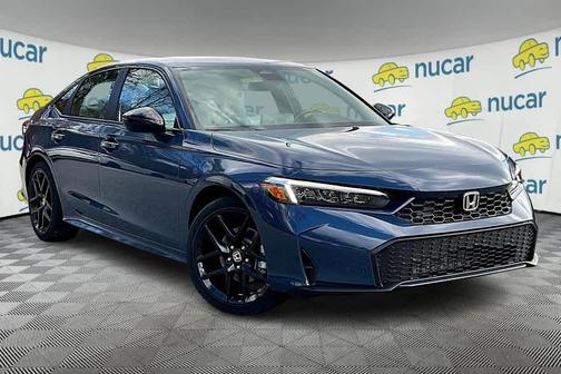 Blue 2026 Honda Civic Hybrid Sport