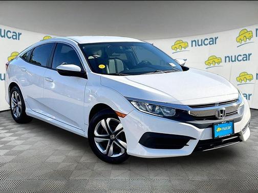 White 2016 Honda Civic LX