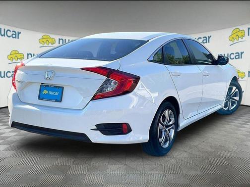 White 2016 Honda Civic LX