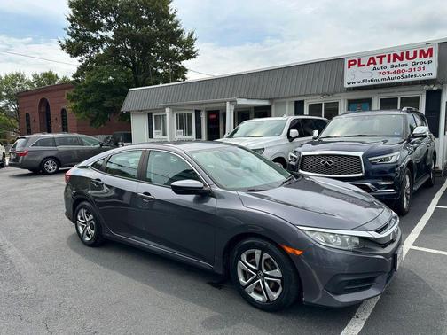 Modern Steel Metallic 2017 Honda Civic LX