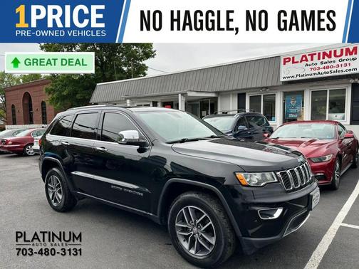 Diamond Black Crystal Pearlcoat 2018 Jeep Grand Cherokee Limited