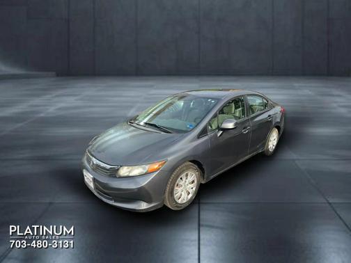 Gray 2012 Honda Civic LX