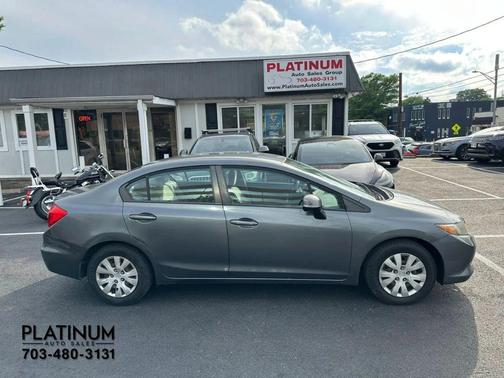 Gray 2012 Honda Civic LX