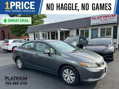 Gray 2012 Honda Civic LX