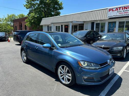 Blue 2015 Volkswagen Golf DSG TDI SEL