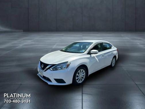 White 2018 Nissan Sentra SV