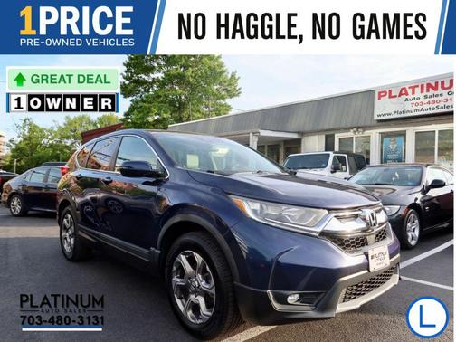 Blue 2018 Honda CR-V EX-L