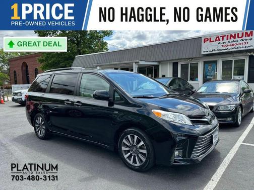 Midnight Black Metallic 2019 Toyota Sienna XLE