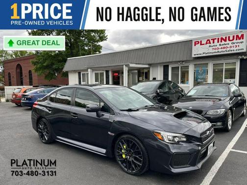 Dark Gray Metallic 2018 Subaru WRX STI Base