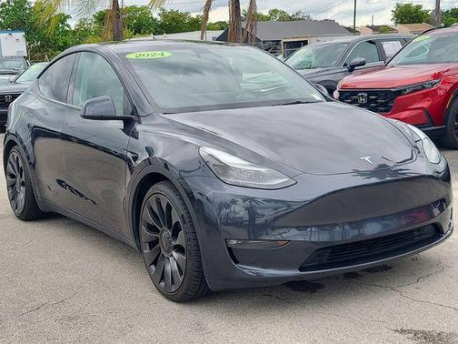 Stealth Gray 2024 Tesla Model Y Performance