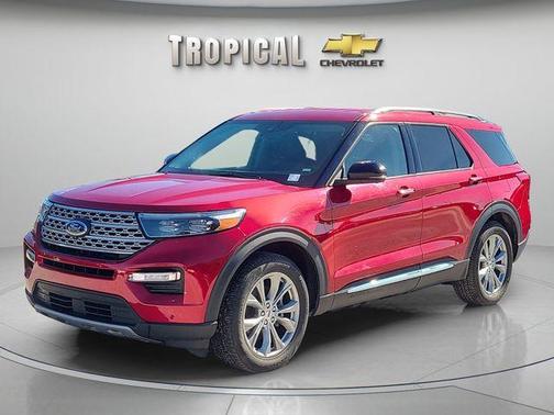 Red Metallic 2023 Ford Explorer Limited