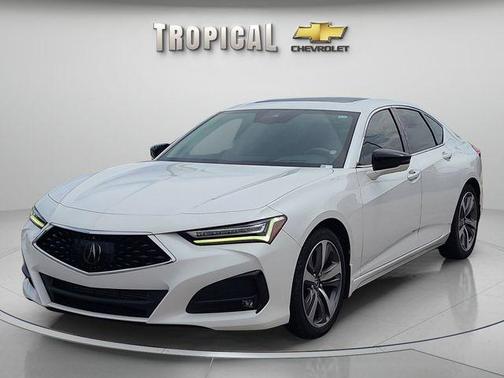 White 2021 Acura TLX Advance