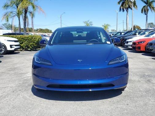 Blue 2025 Tesla Model 3 Long Range