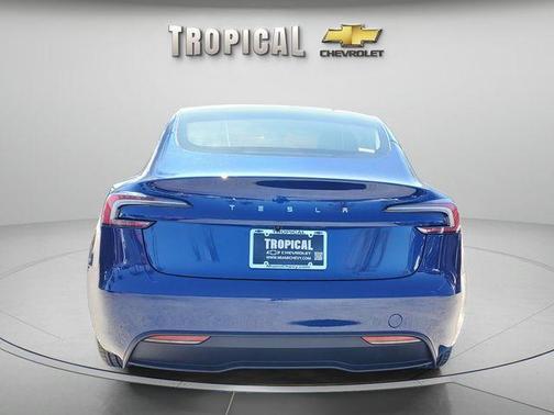 Blue 2025 Tesla Model 3 Long Range