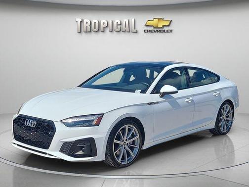 Arkona White 2025 Audi A5 Sportback 45 S line quattro Premium