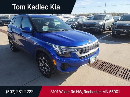 Neptune Blue 2021 Kia Seltos EX