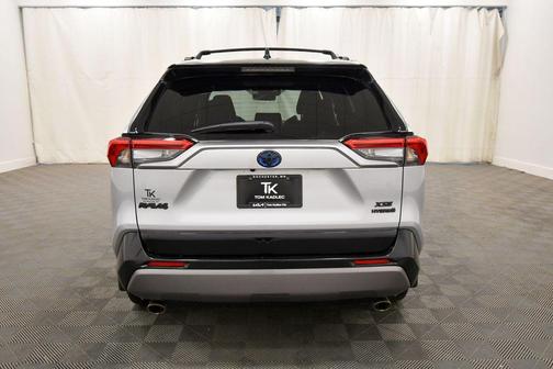 Silver Sky Metallic/Midnight Black Metallic 2021 Toyota RAV4 Hybrid SE