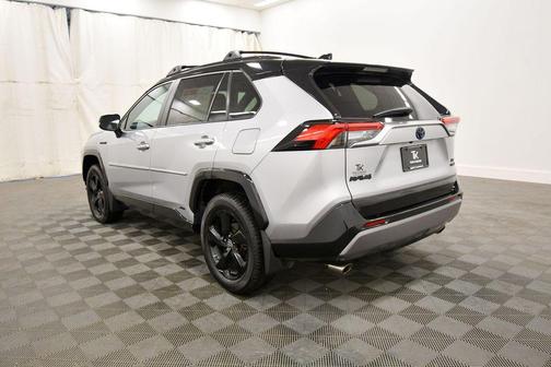 Silver Sky Metallic/Midnight Black Metallic 2021 Toyota RAV4 Hybrid SE
